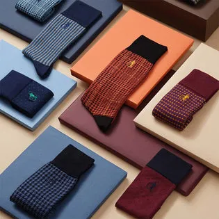 London Sock Company Simply Sartorial sokker 2-pakning rød