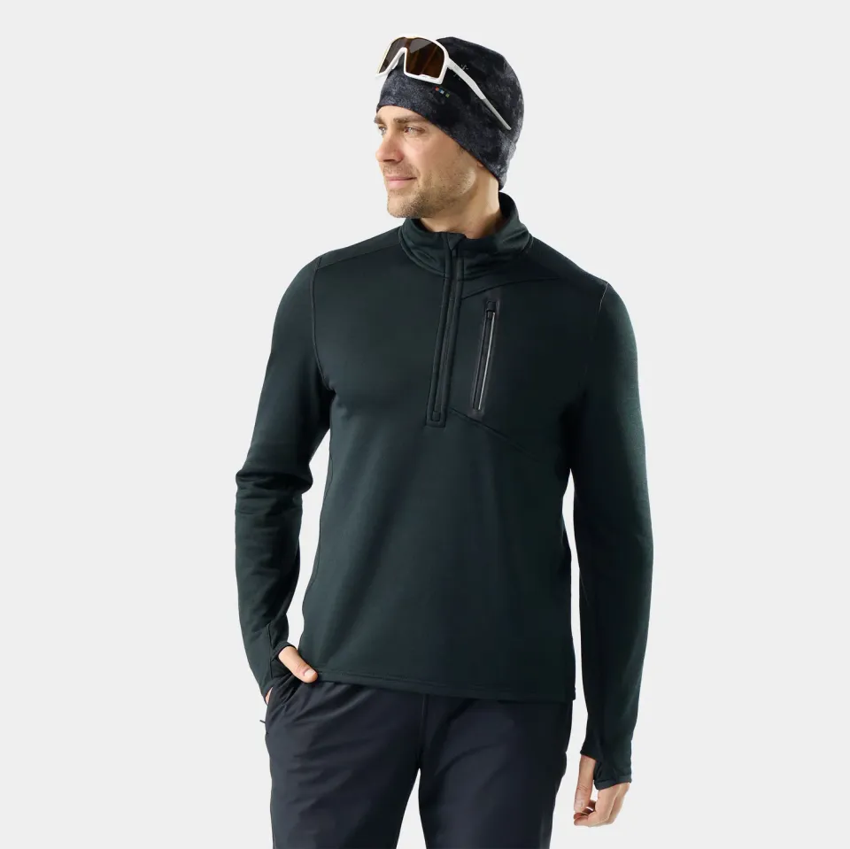 Smartwool Active Fleece 1/2 Zip fleecegenser svart merino