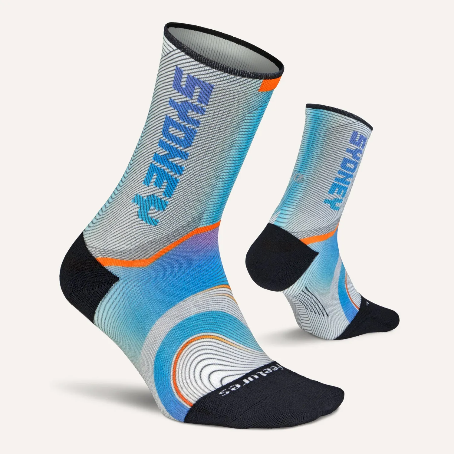 Feetures Elite Light Cushion Mini Crew løpesokk NYC 26