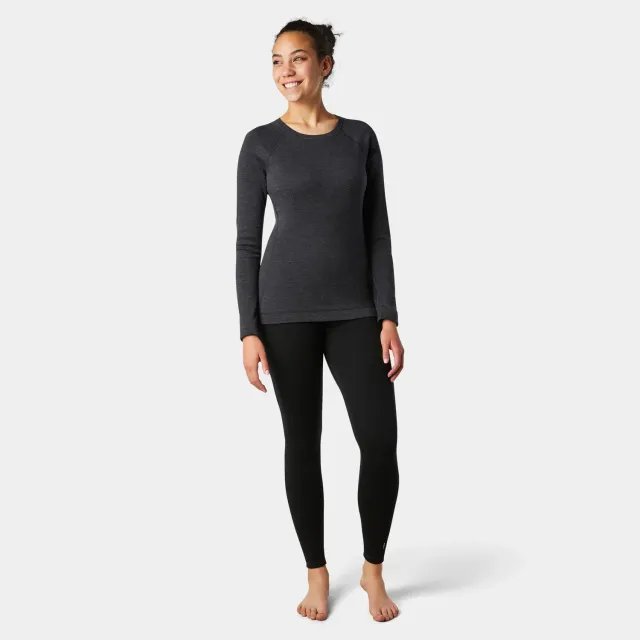 Smartwool Classic Thermal Base Layer Crew ulltrøye charcoal heather