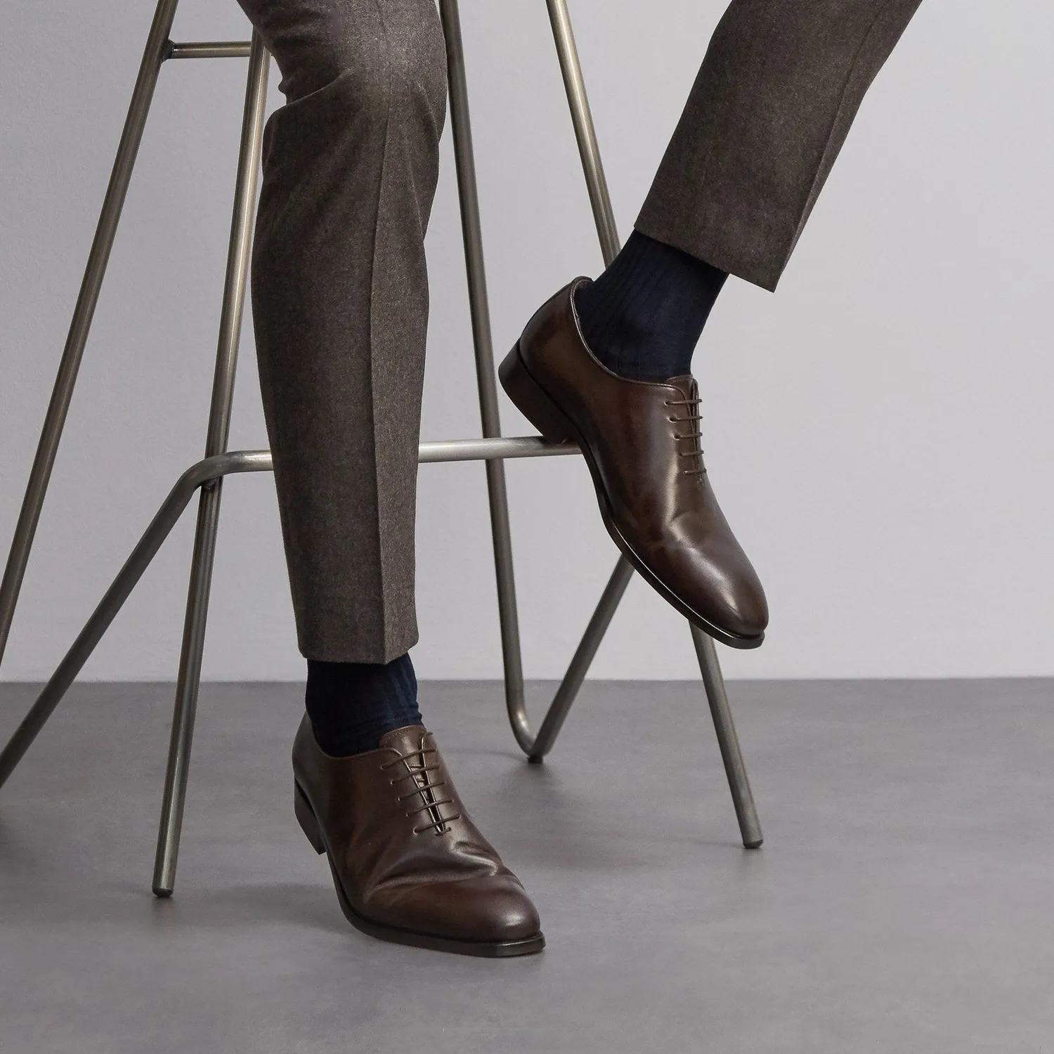 London Sock Company Simply Blues I sokker 3-pack blå bomull
