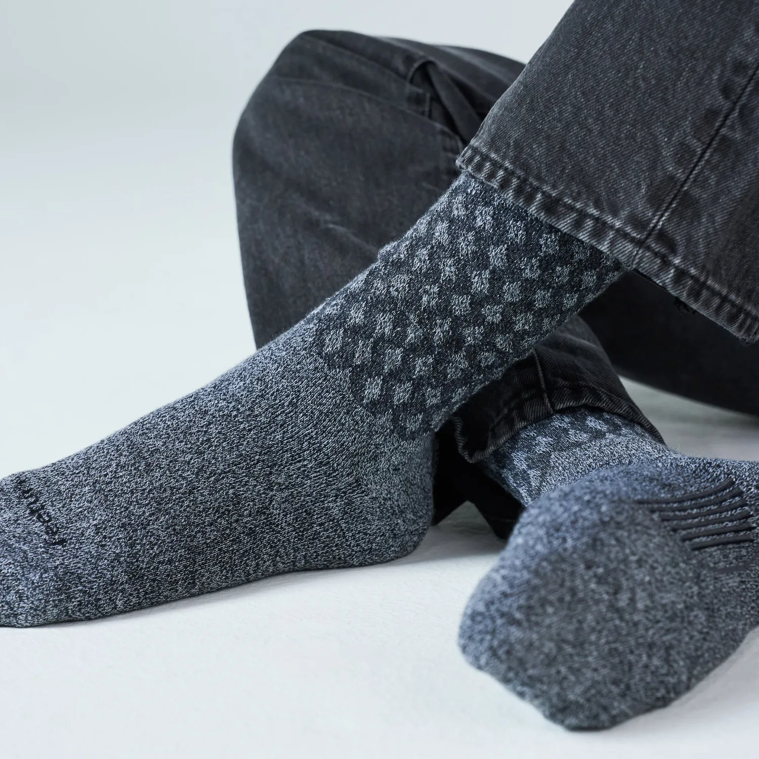 Feetures Everyday Max Cushion Crew sokker plush taupe