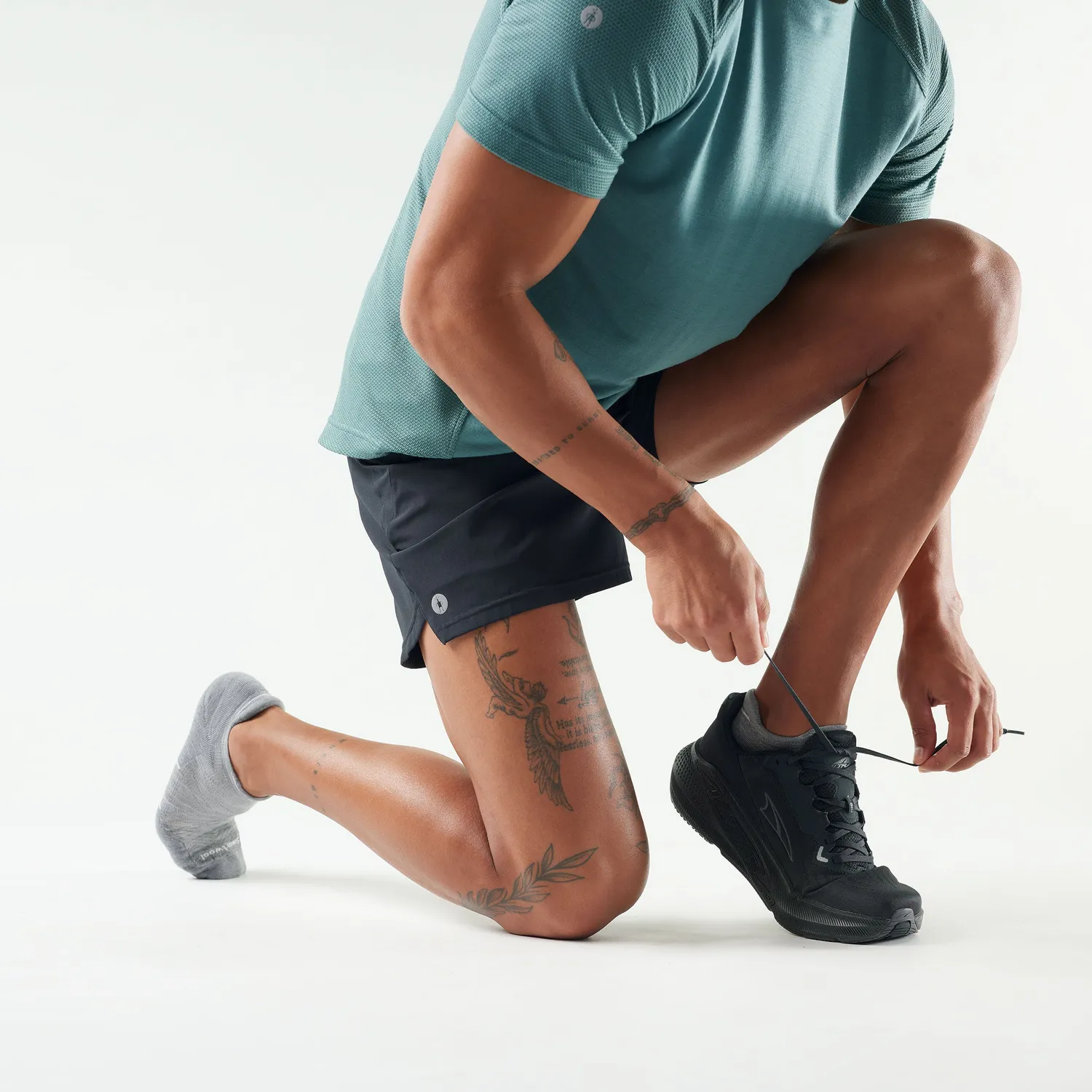 Smartwool Run Low Ankle løpesokker lysegrå pute