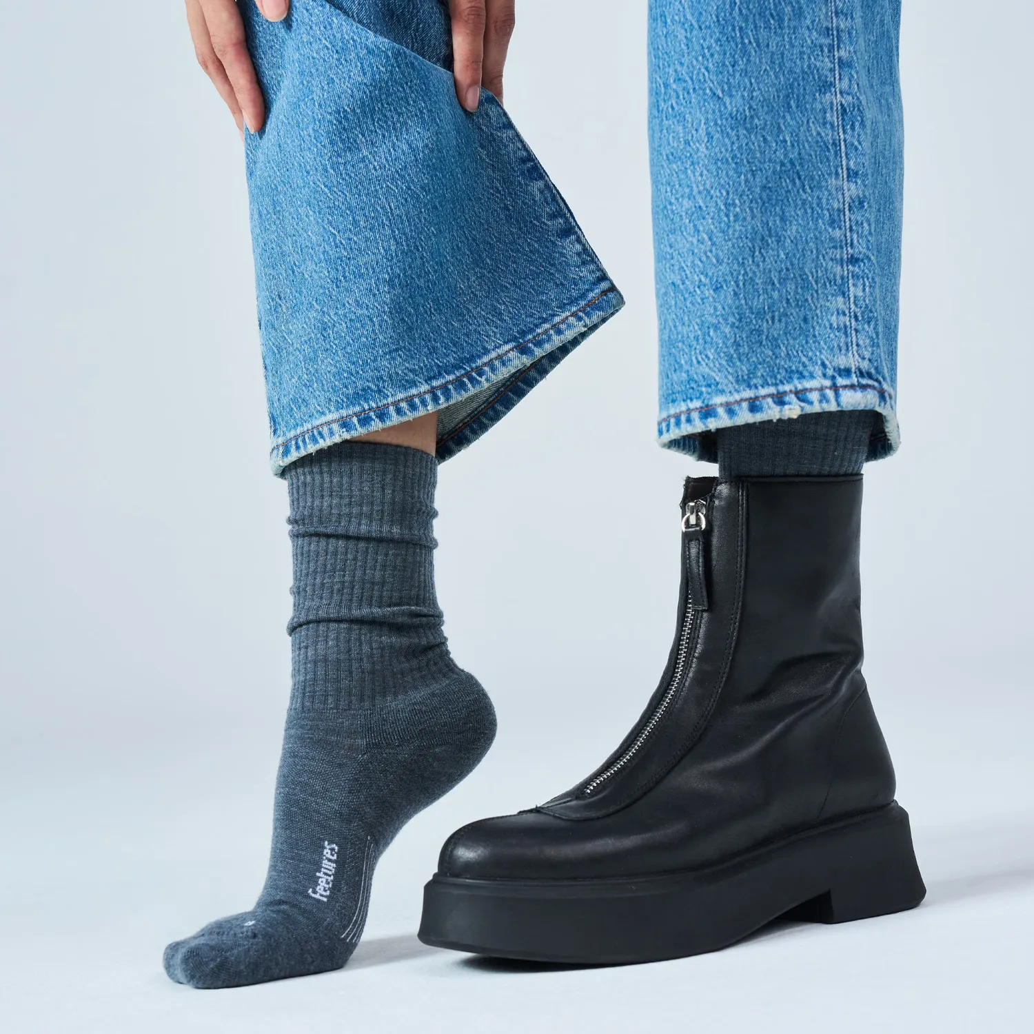 Feetures Merino 10 Max Cushion Crew sokker 3-pack merinoull