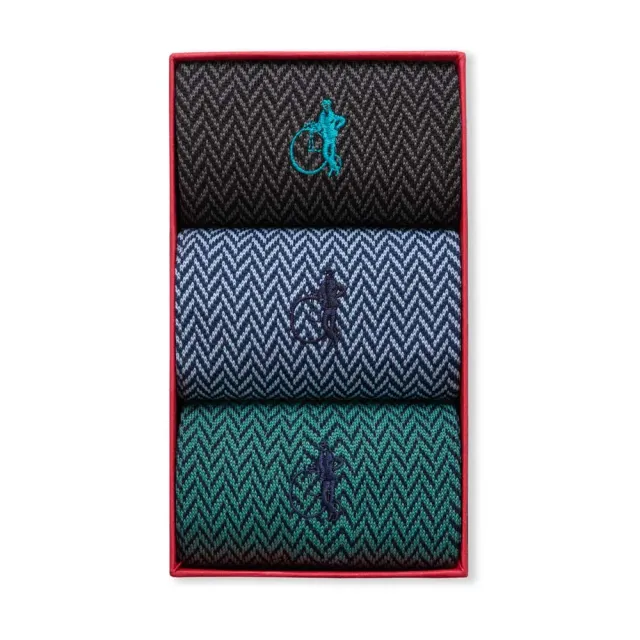 London Sock Company Herringbone Classics sokker 3-par fiskebein