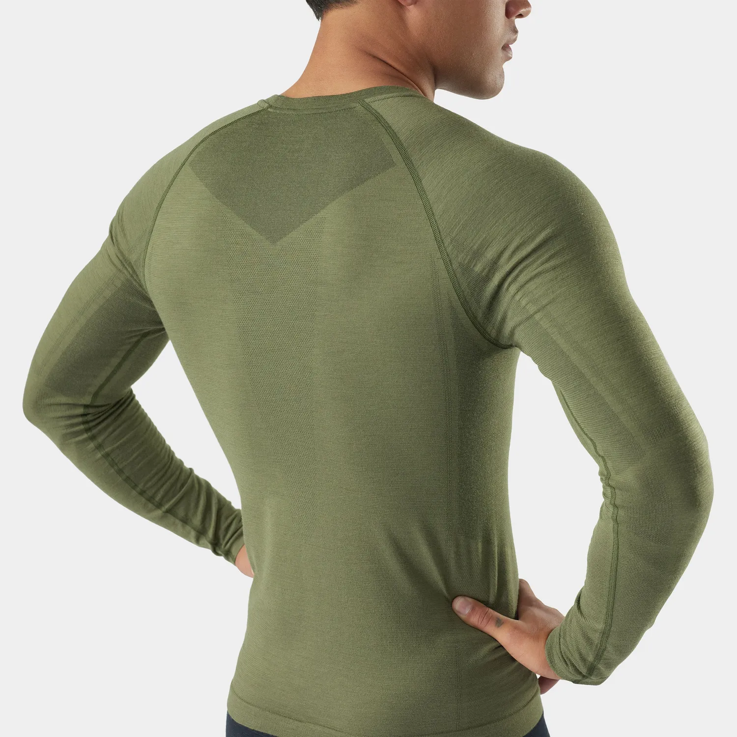Smartwool Intraknit All-Season Crew trøye Winter Moss trening