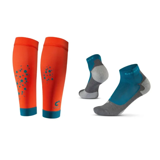 Gococo Compression Superior kit løpesokker rødoransje