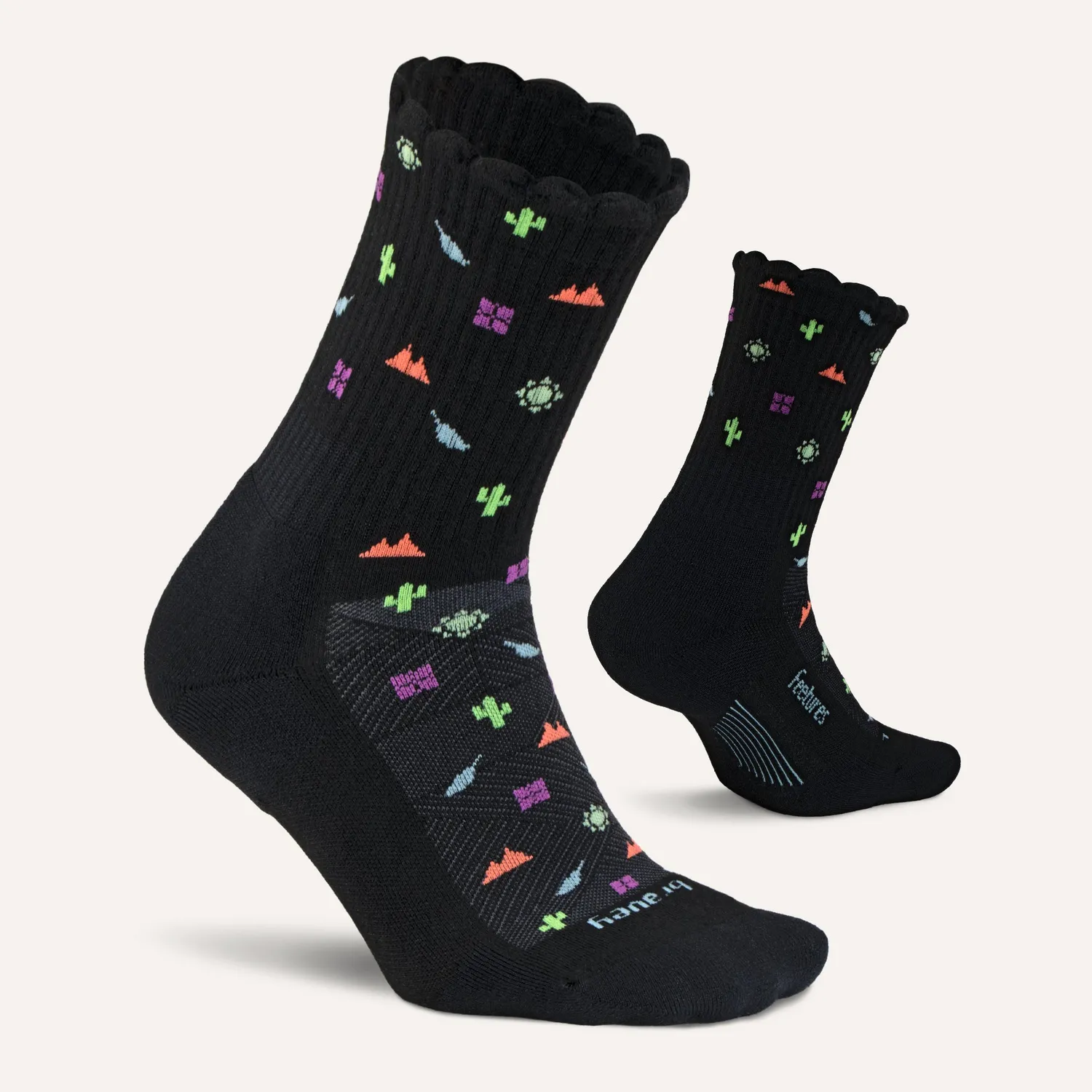 Feetures Trail Max Cushion Quarter Tall sokker Bravey Sol tykk