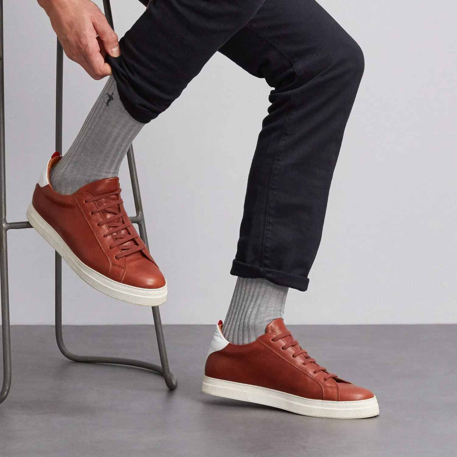 London Sock Company Simply Staples sokker 6-par grå blå