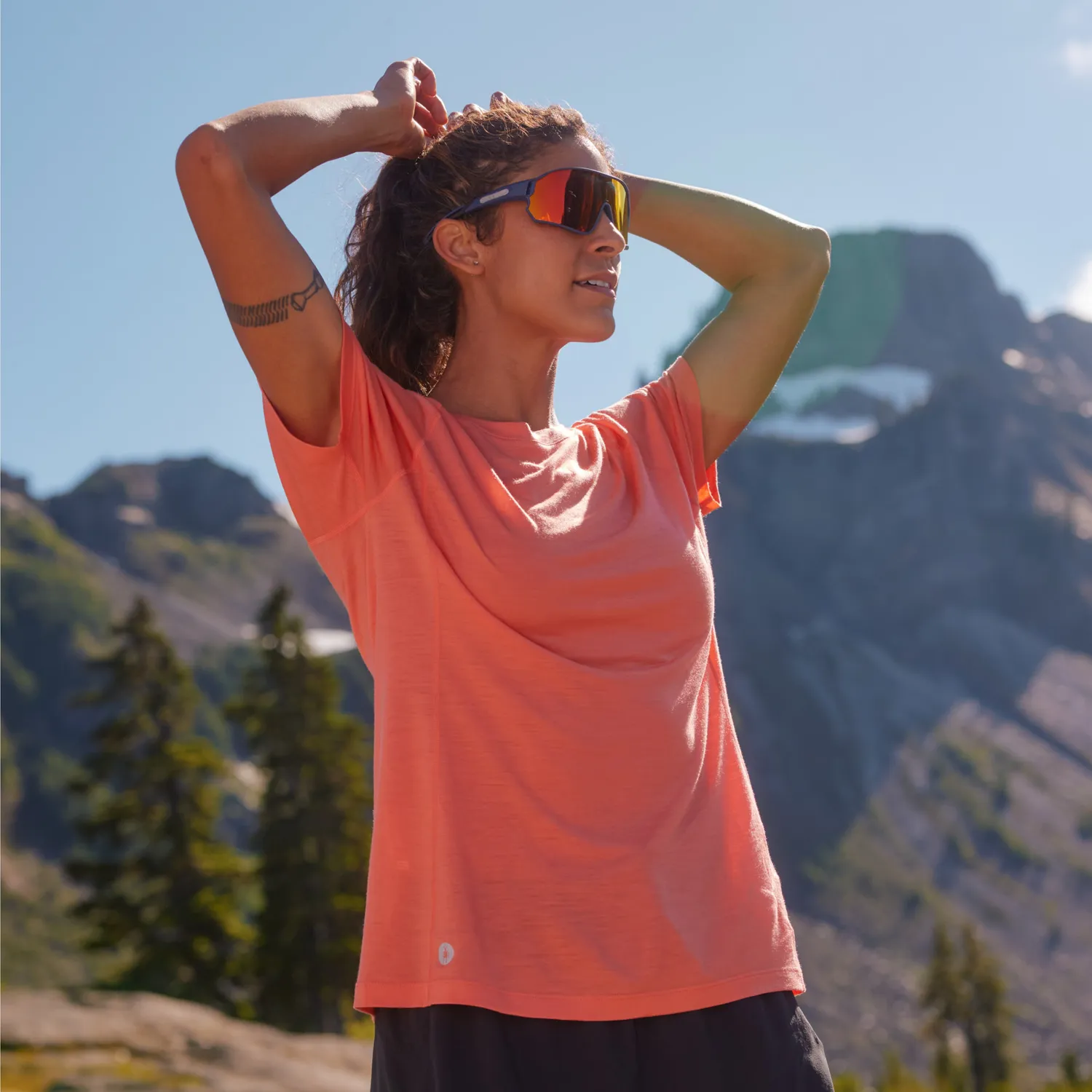 Smartwool Active Ultralite t-skjorte Coral Reef merinoull