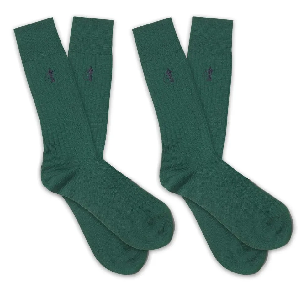 London Sock Company Merino British Racing Green sokker 2 par