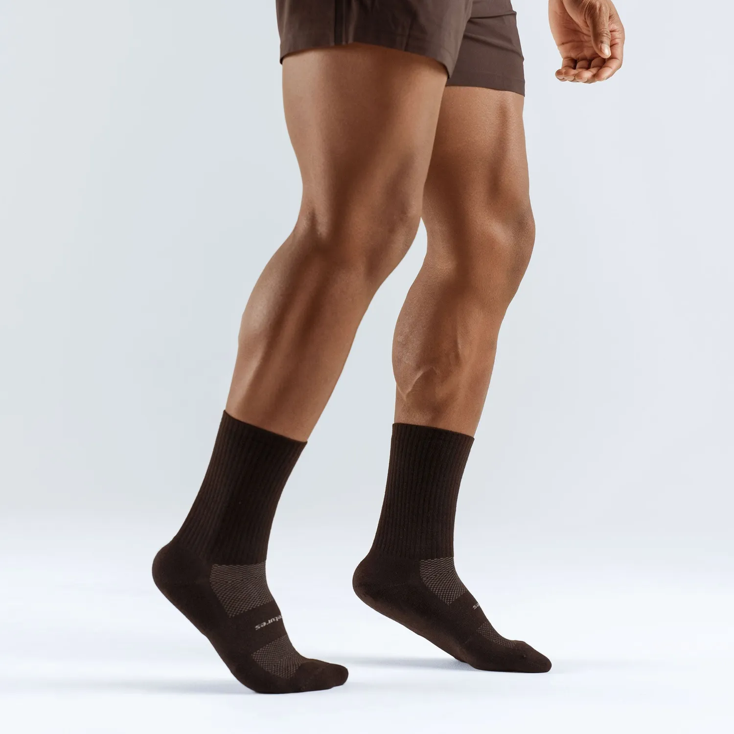 Feetures High Performance Max Cushion Crew sokker 3-pack Almond Basic