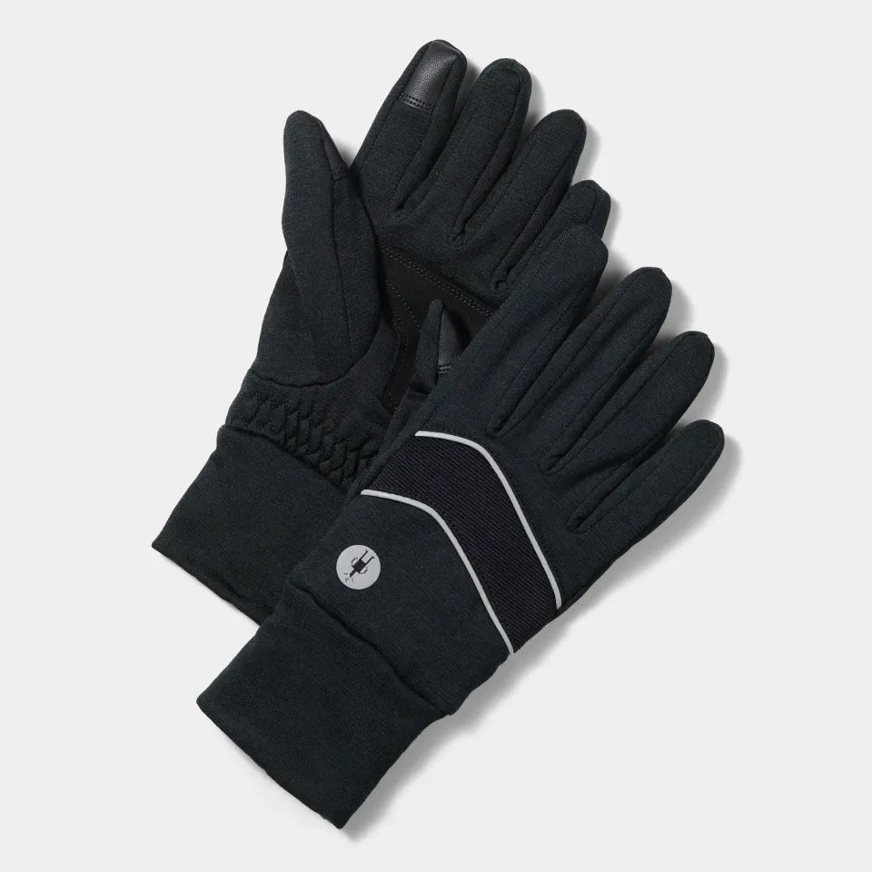Smartwool Active Fleece hansker svart vindtett touch