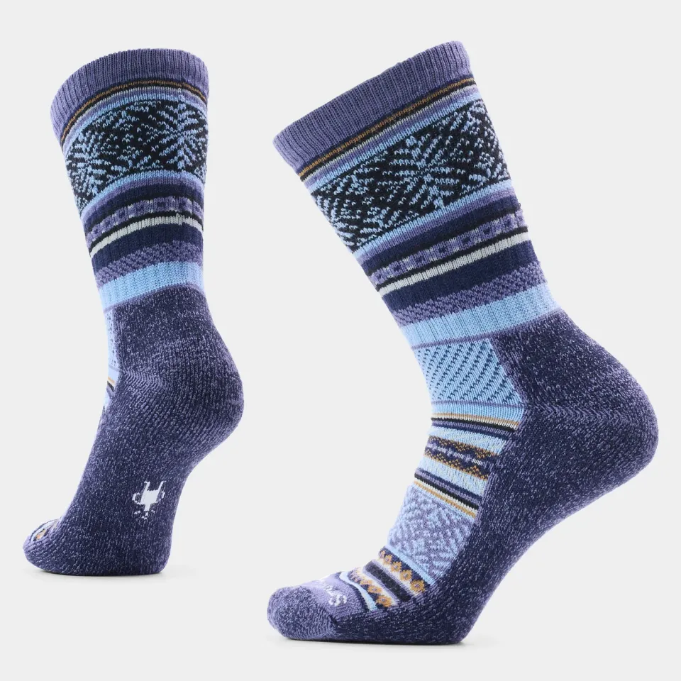 Smartwool Everyday Cozy Fair Isle crew sokker nightfall blue