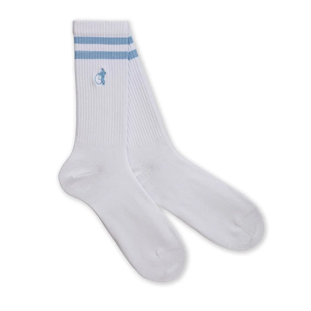 London Sock Company Retro Stripe sokker mid-calf økologisk bomull