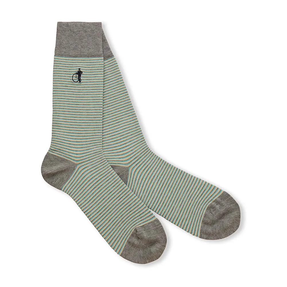 London Sock Company Simply Stripes sokker 6-pk stripete