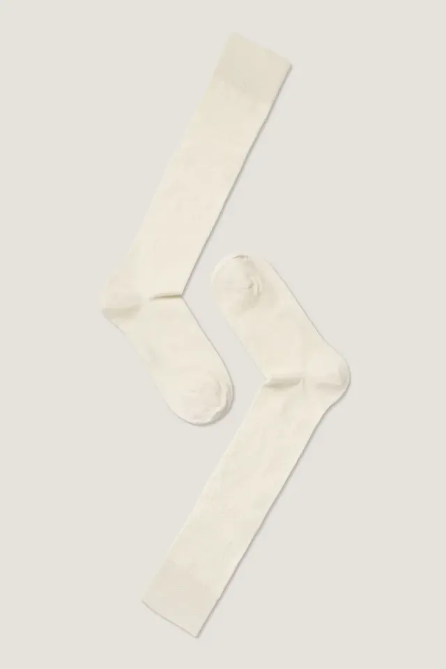 Note By Syversen Wool W Knee High knestrømper offwhite 36-41