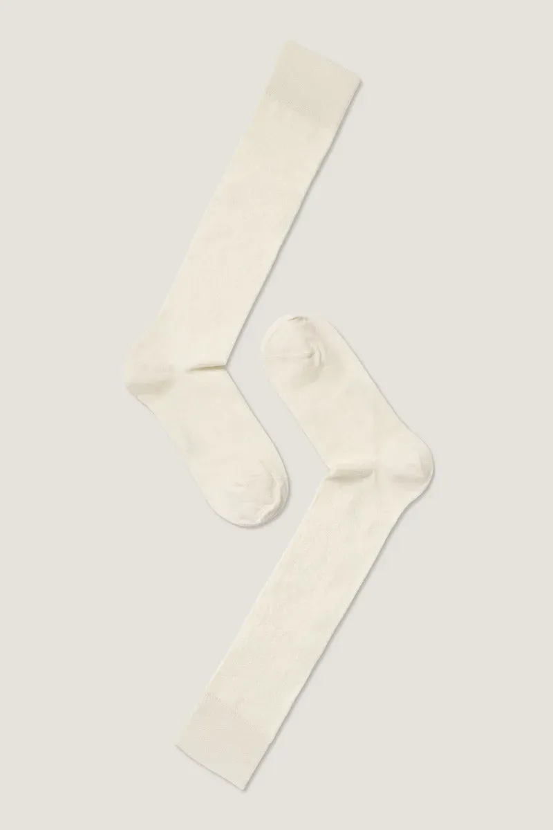 Note By Syversen Wool W Knee High knestrømper offwhite 36-41