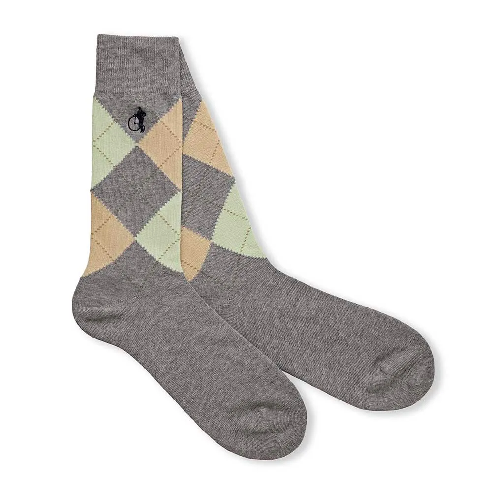 London Sock Company Dash of Class sokker 6-pack sage bomull