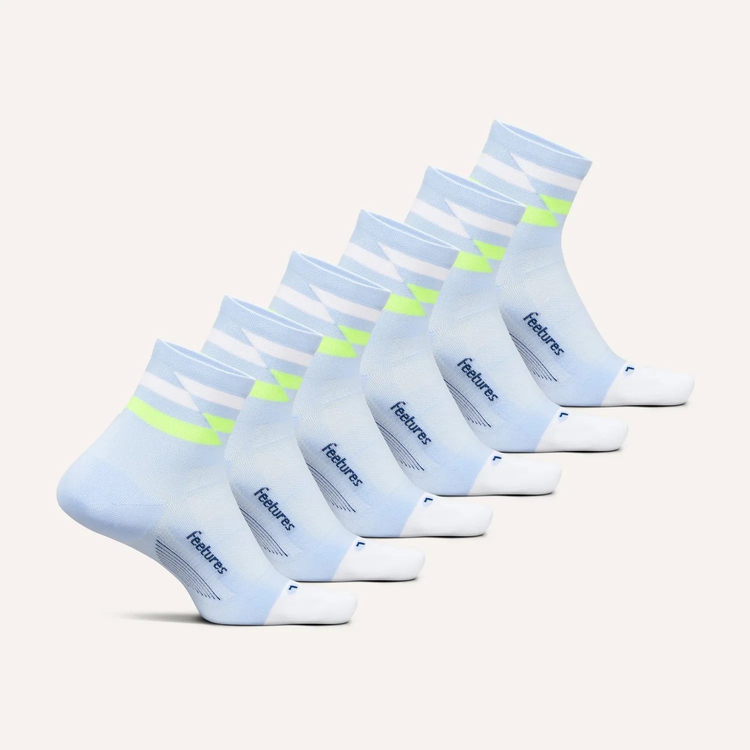 Feetures Elite Ultra Light Quarter løpesokker 6-pk