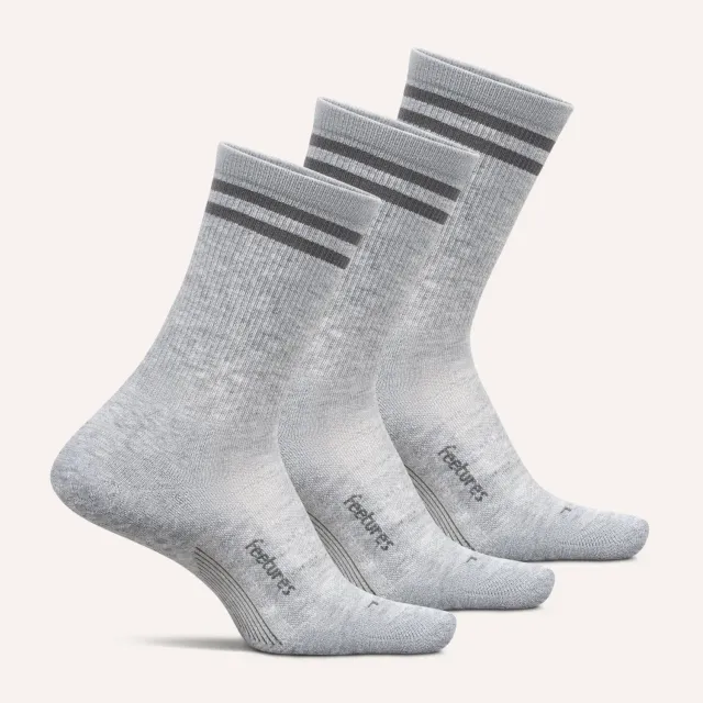 Feetures Elite Grip Max Cushion Mini Crew sokker 3-pack antiskli