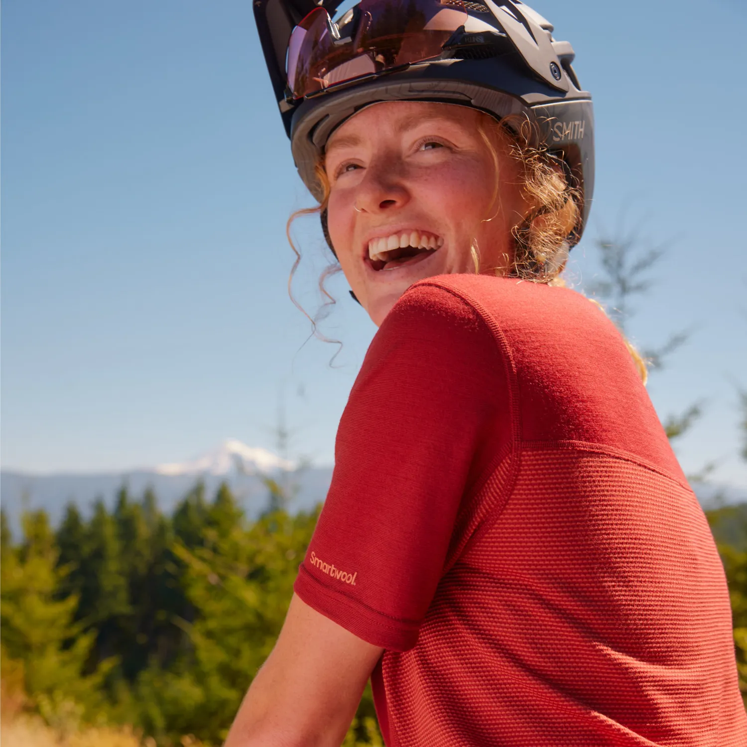 Smartwool Mountain Bike Jersey trøye Currant dame