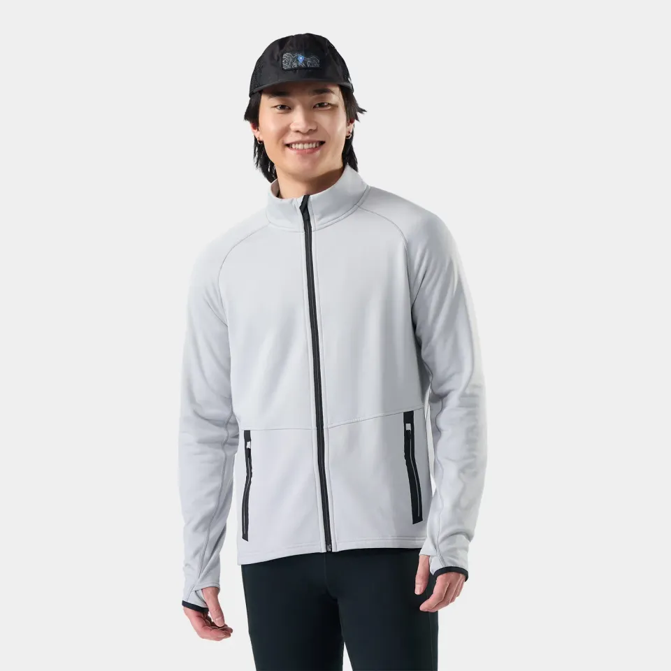 Smartwool Active Fleece jakke stormgrå merino