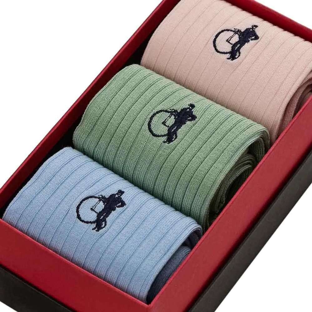 London Sock Company Pastel Pop I sokker 3-pakning pastel