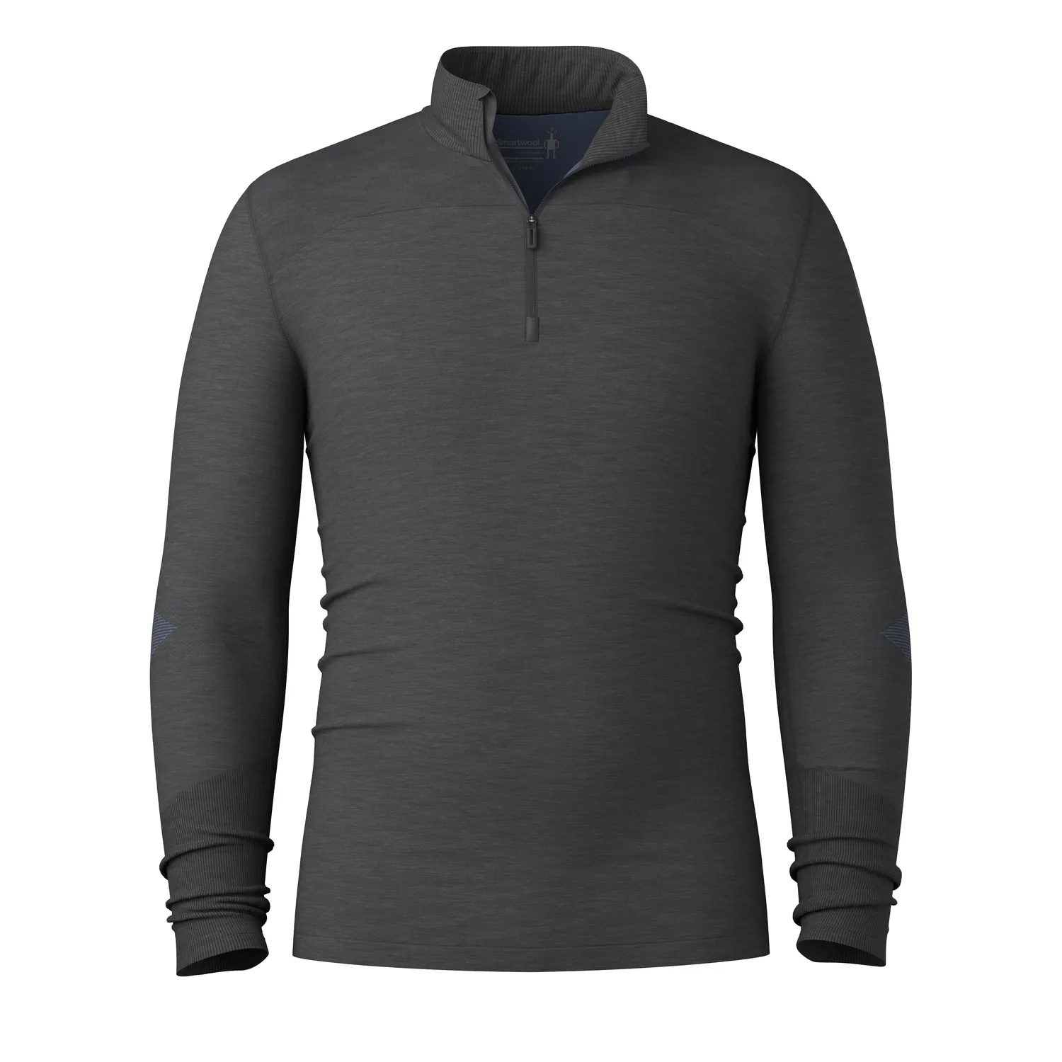 Smartwool Intraknit Thermal ulltrøye herre charcoal 1/4 glidelås