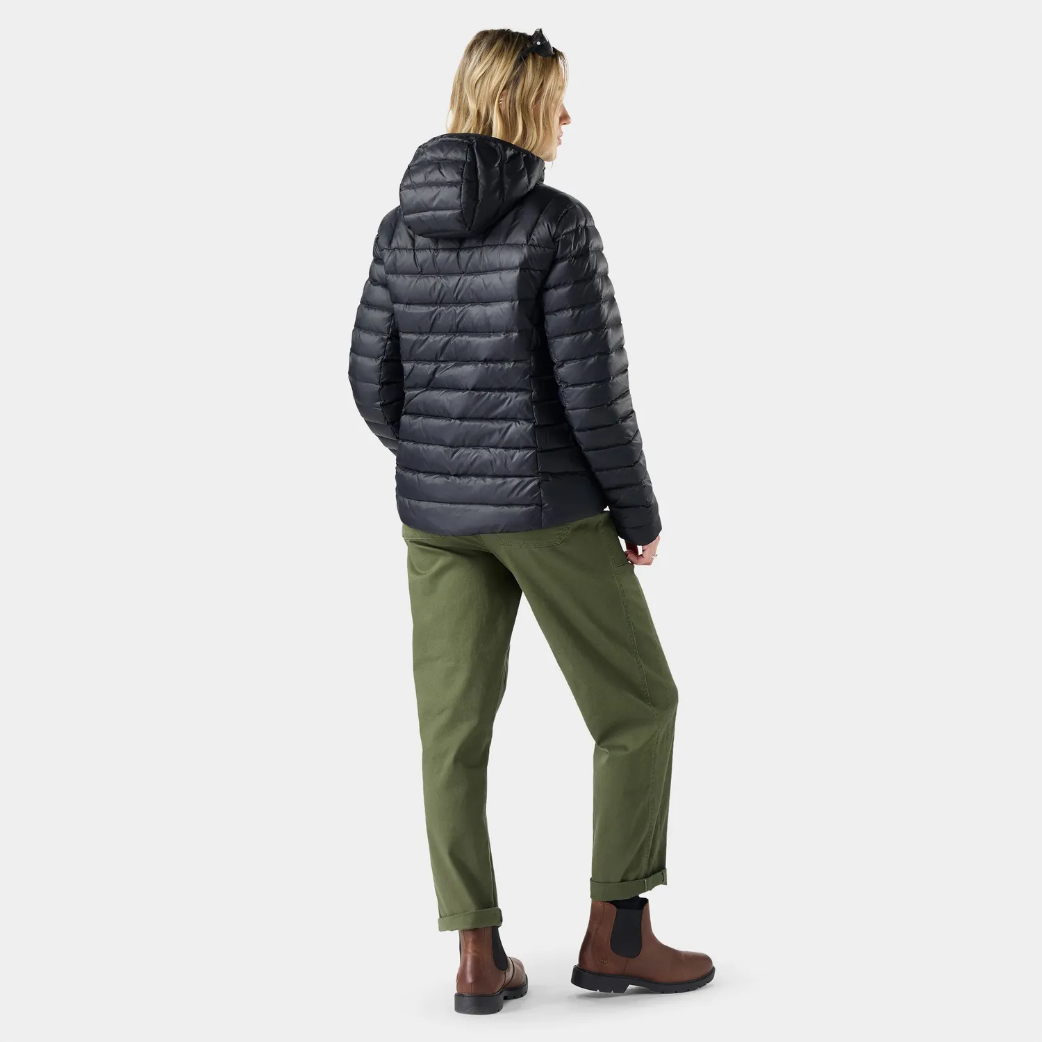 Smartwool Winterloft Hooded jakke Black dame varm