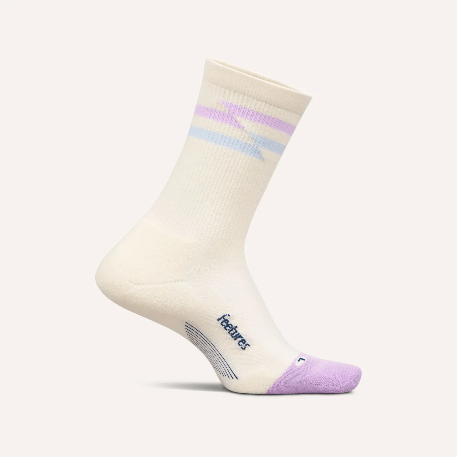 Feetures Elite Max Cushion Mini Crew sokker hvit tykke