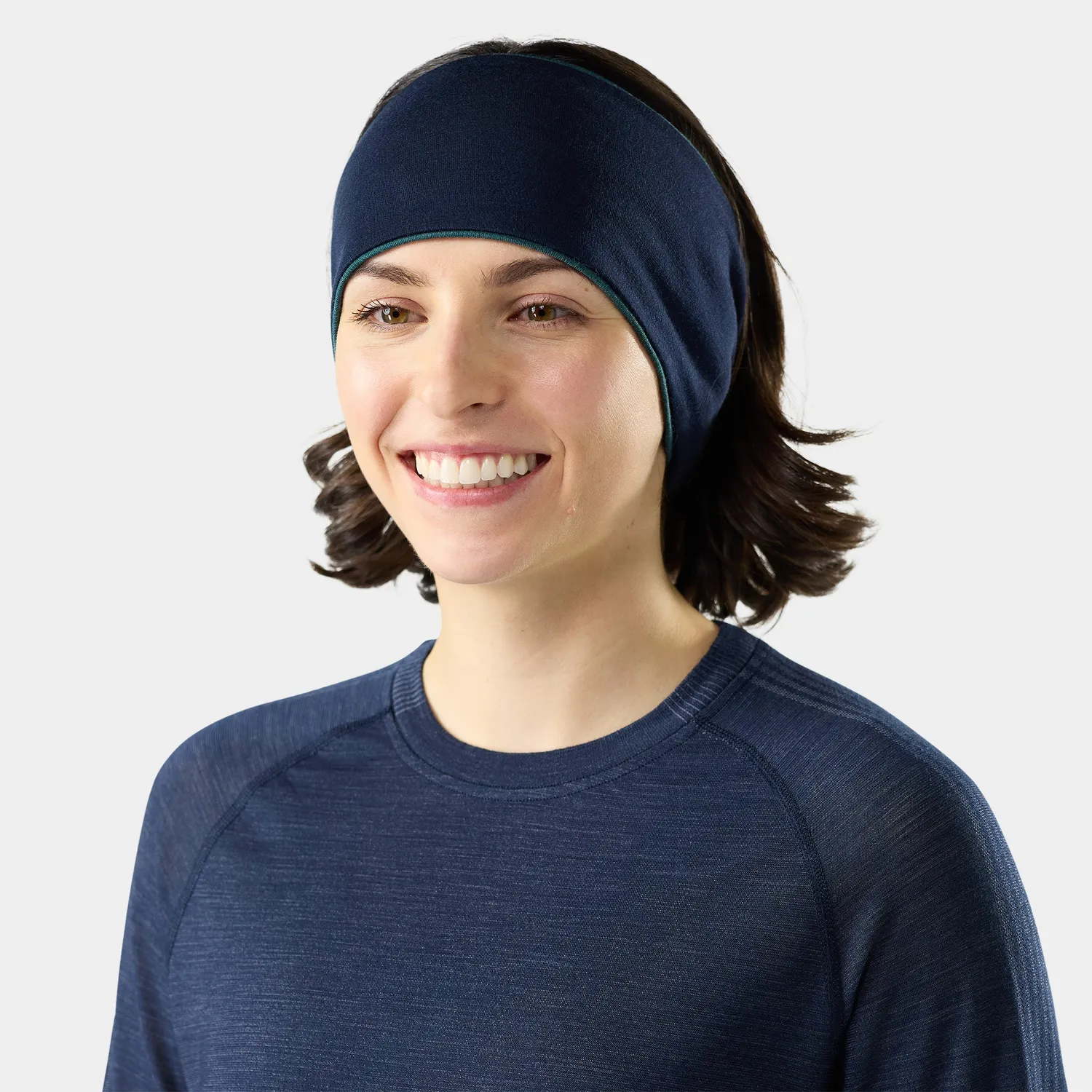 Smartwool Thermal Reversible pannebånd petrol ull