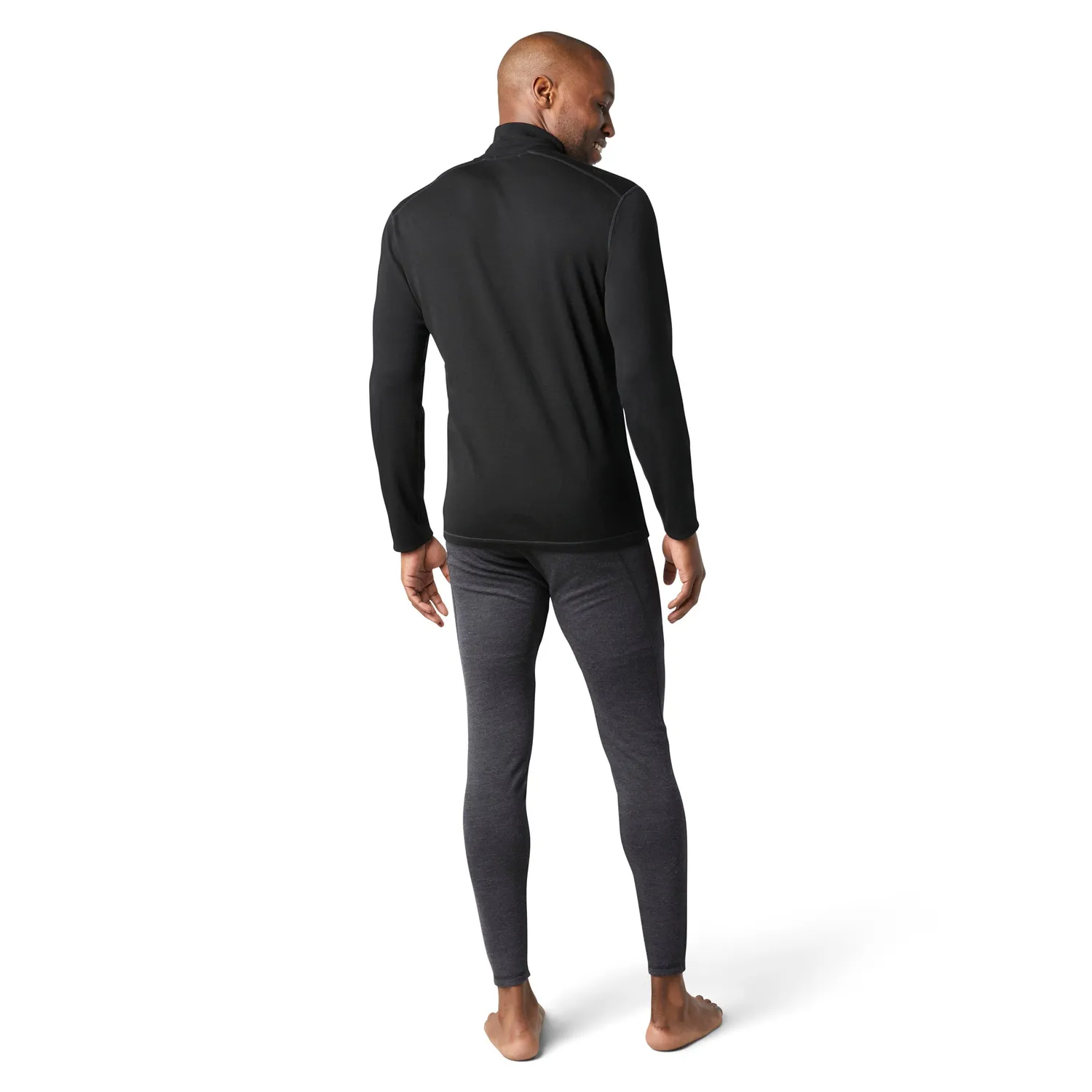 Smartwool Classic Thermal Merino undertrøye 1/4 zip svart