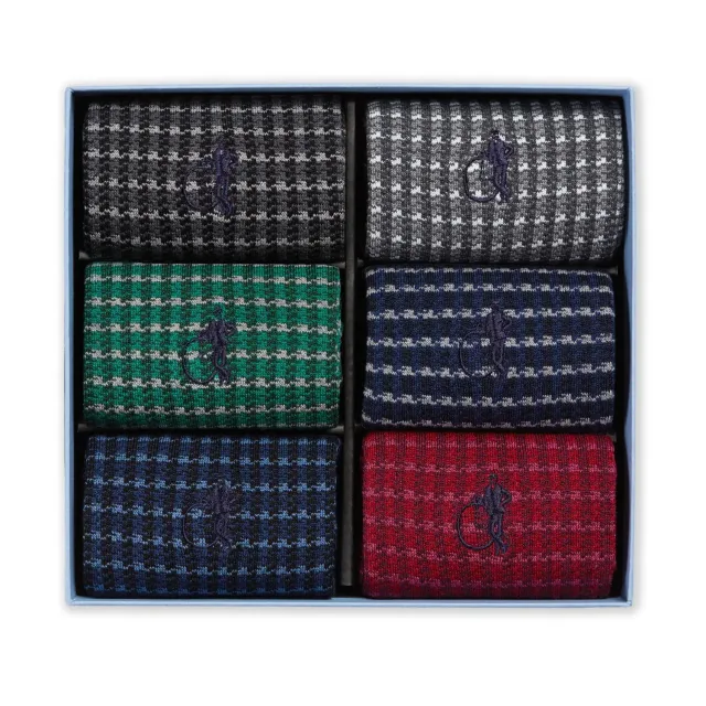 London Sock Company Shaken & Stirred sokker 6-pk houndstooth
