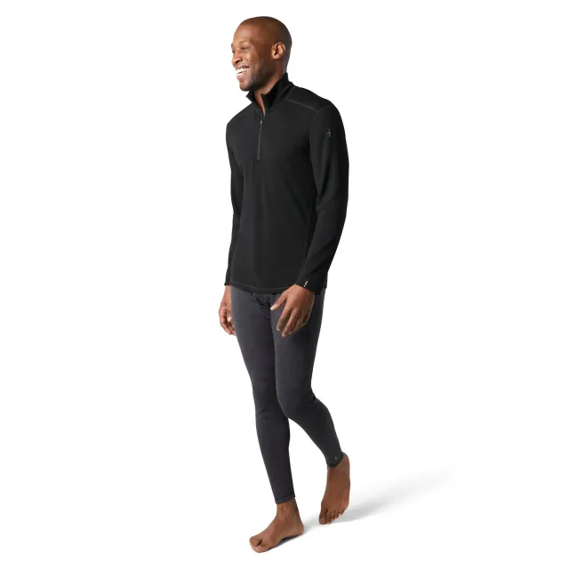 Smartwool Classic Thermal Merino undertrøye 1/4 zip svart
