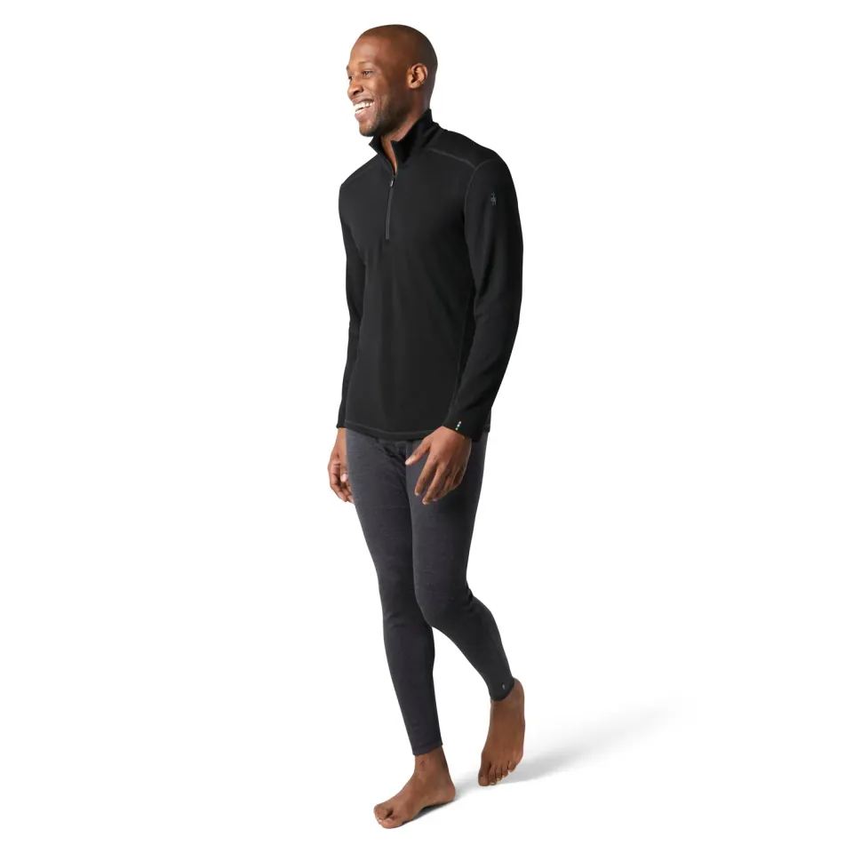 Smartwool Classic Thermal Merino undertrøye 1/4 zip svart