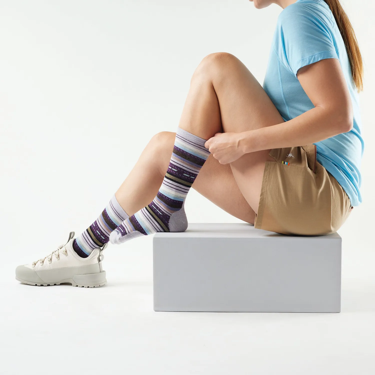 Smartwool Everyday Margarita Crew sokker Purple Eclipse merinoull