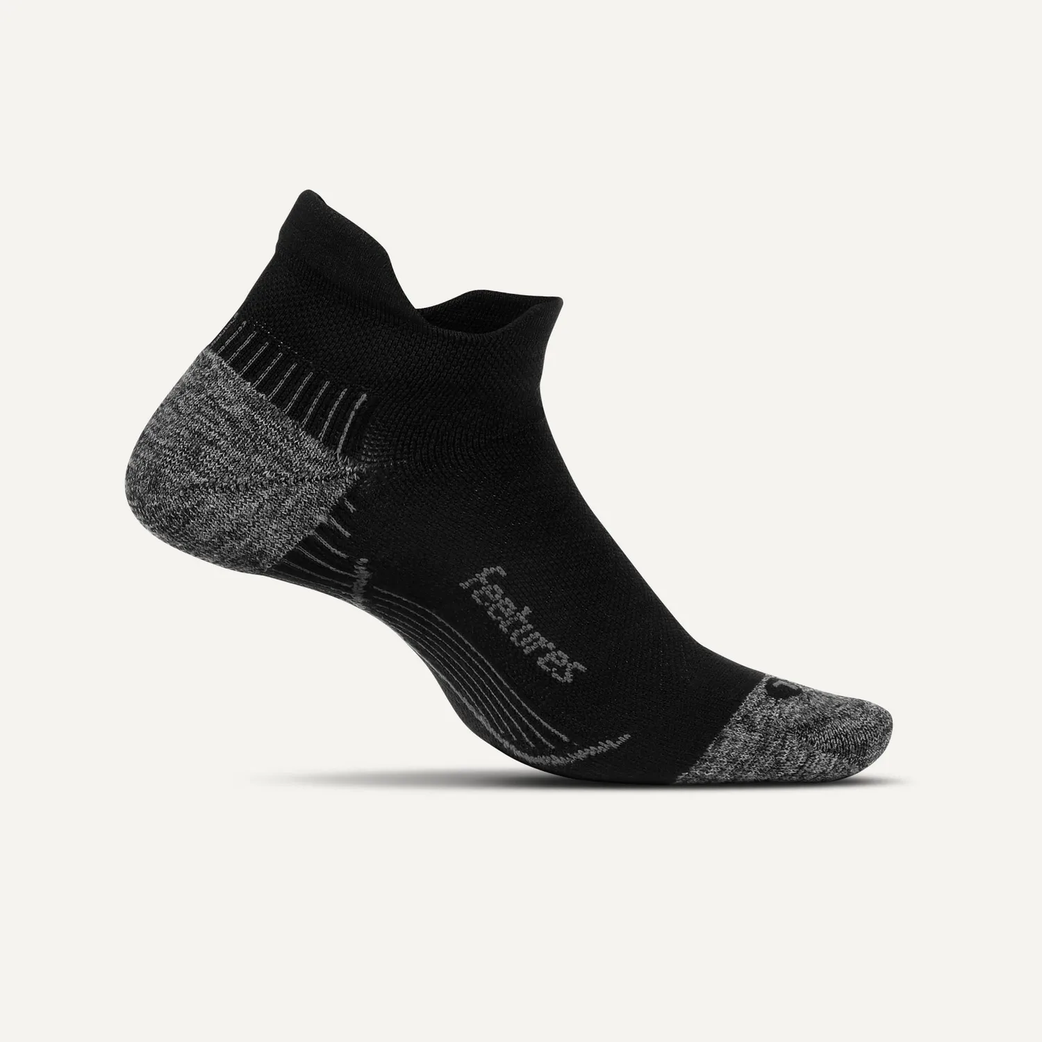 Feetures Plantar Fasciitis Relief Tab sokker hvit støtte